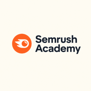 Semrush Academy Logo on Cream Background